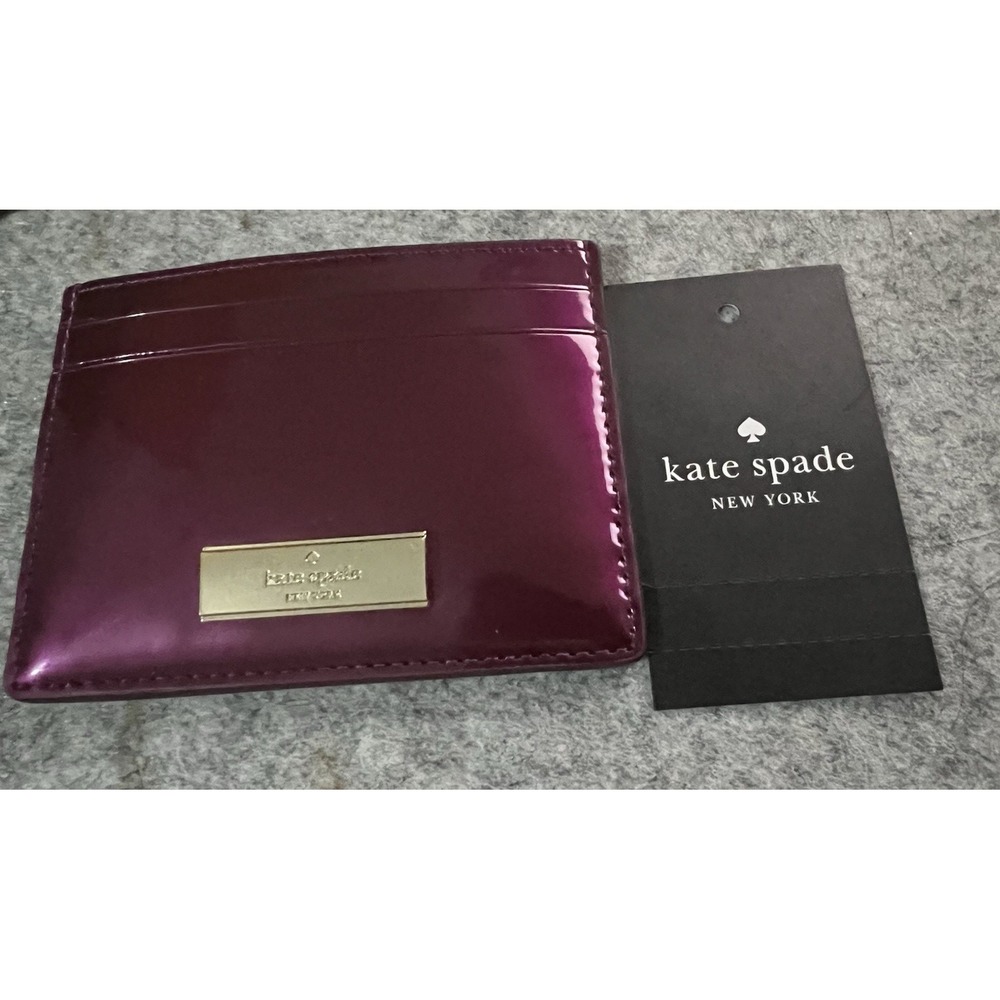 Kate Spade Kenzie Dark Raspberry Cardholder Coin Purse price $99 - Picture 5 of 10